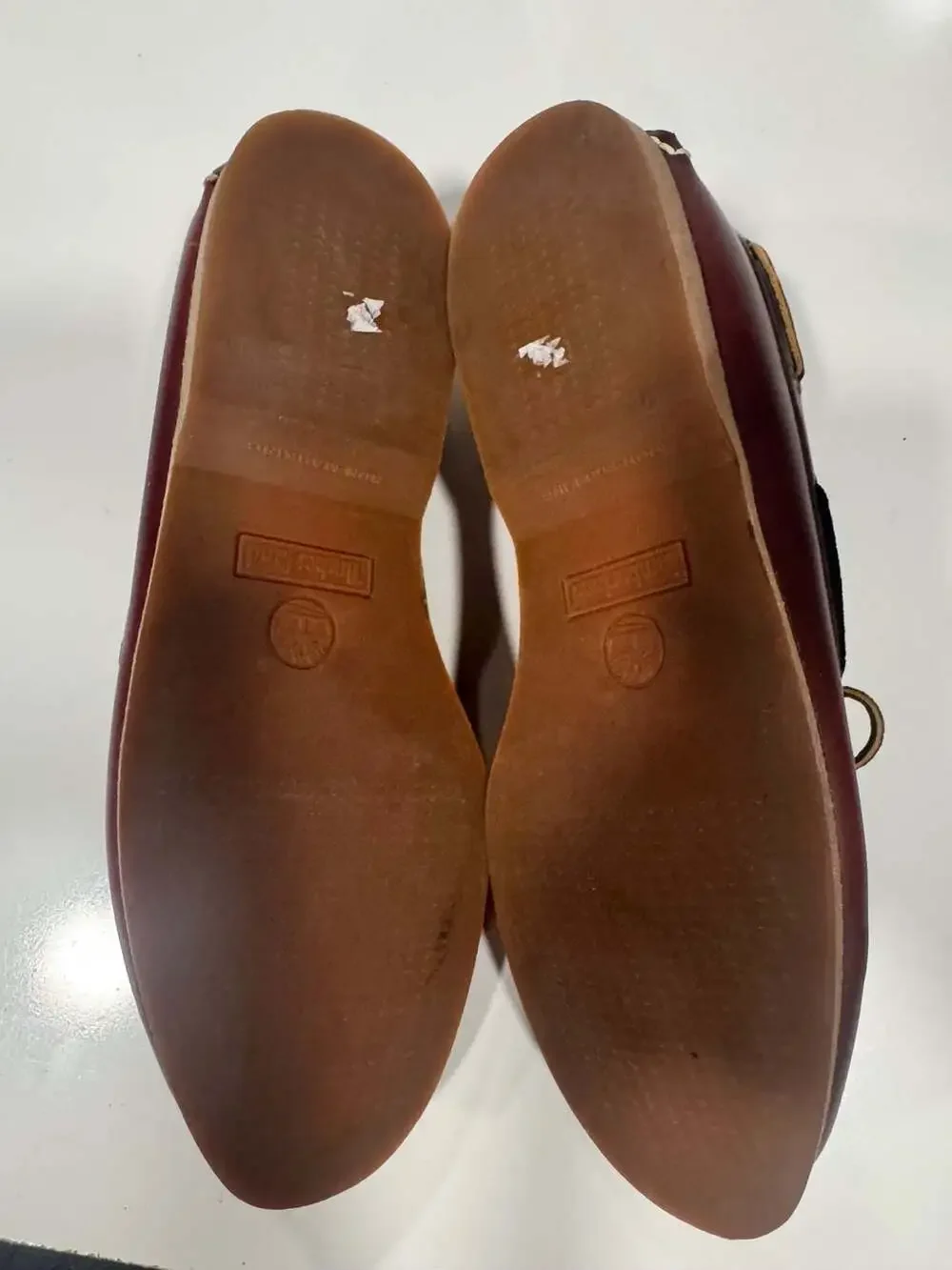 Timberland Classic 2-Eye Boat Shoe Oxblood Burgundy Leather Size 15